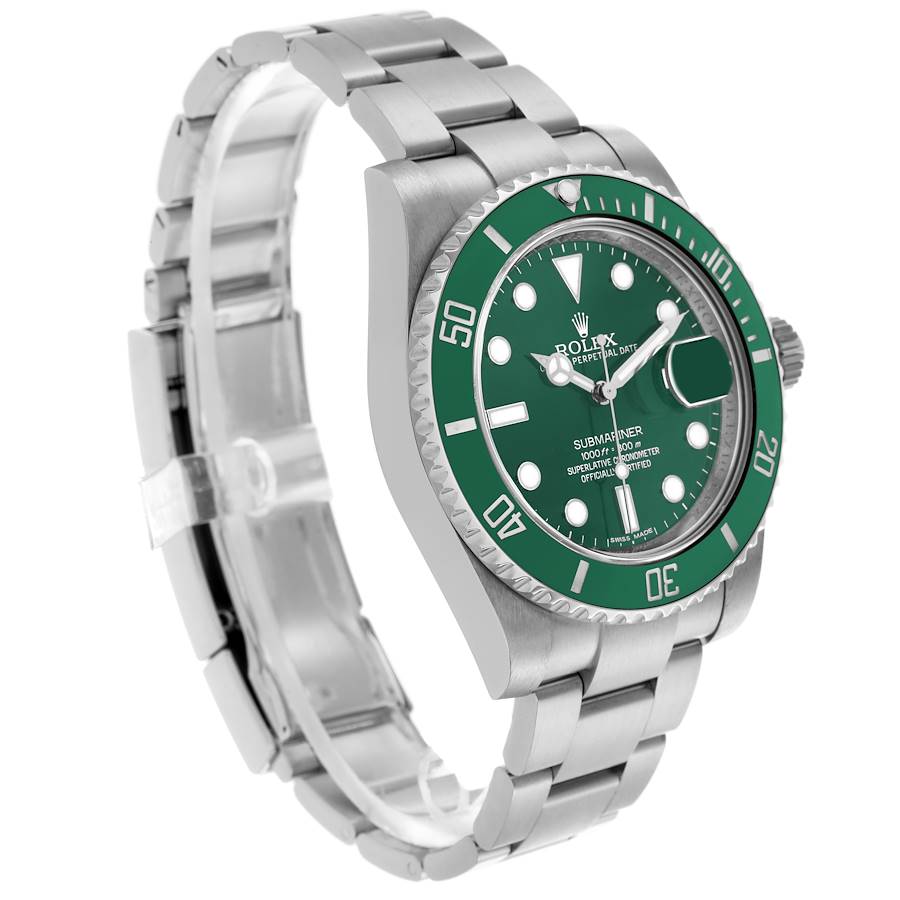 Orologio replica da uomo: Rolex Submariner Hulk, quadrante verde, lunetta, acciaio, 116610LV — accessibile – Foto 3