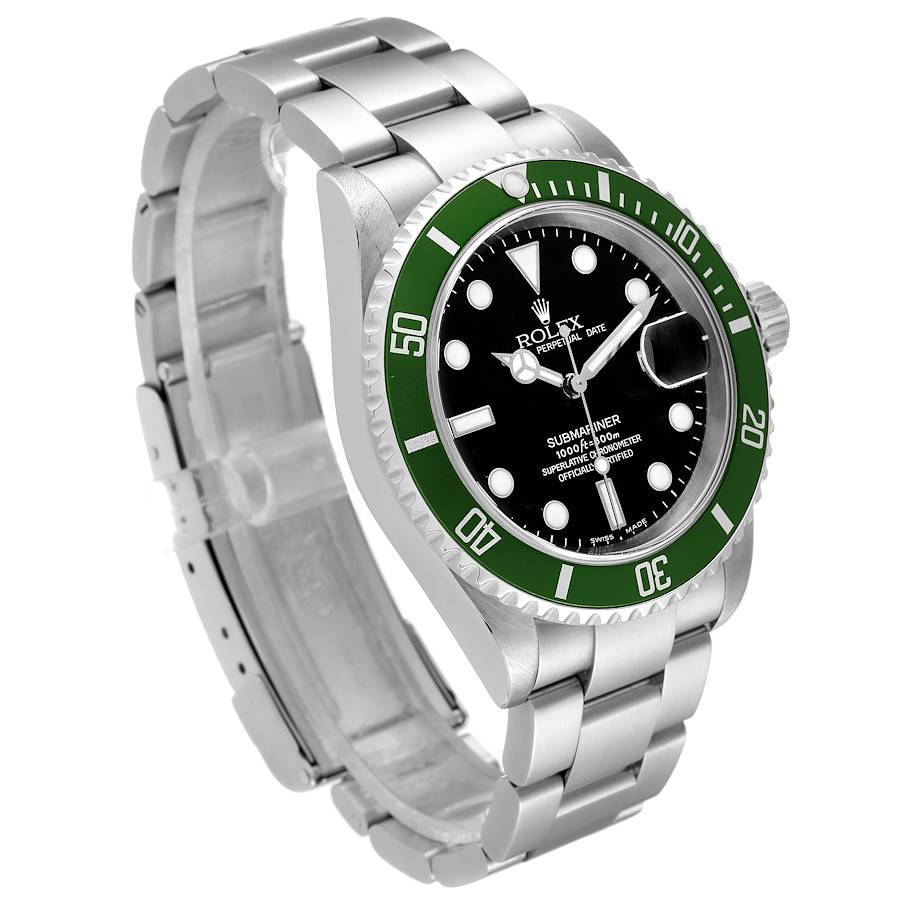 Orologio replica da uomo: Rolex Submariner Kermit, verde, lunetta, piatto, 4, acciaio, 16610LV — magnifico – Foto 3