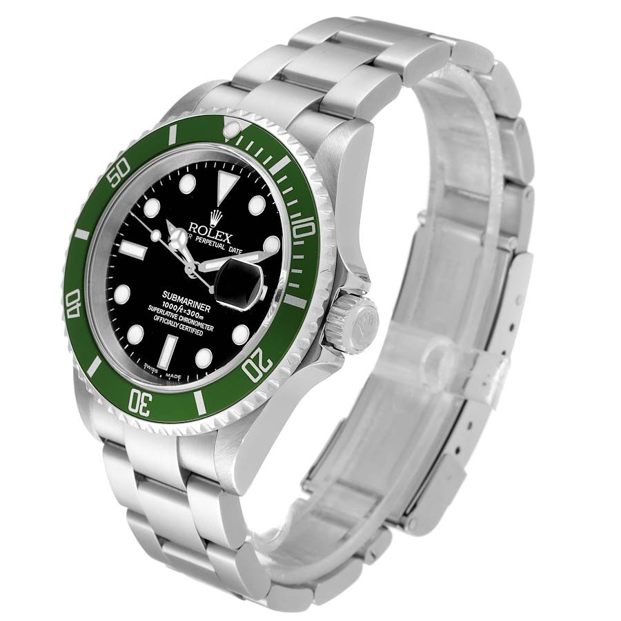 Orologio replica da uomo: Rolex Submariner Kermit, verde, lunetta, piatto, 4, acciaio, 16610LV — magnifico – Foto 4