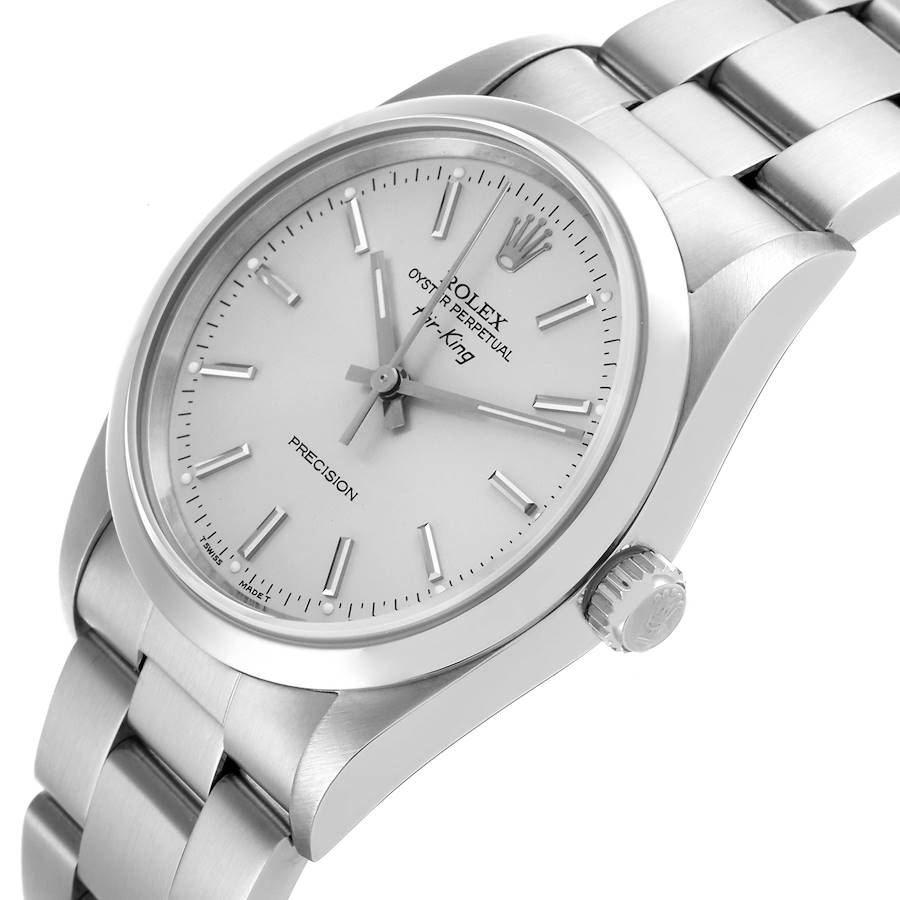 Orologio replica da uomo: Rolex Air King, quadrante argentato, lunetta liscia, acciaio, 14000 — da scoprire – Foto 5