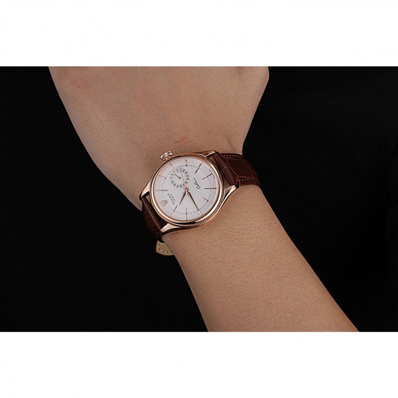 Orologio replica: Rolex Cellini 38 mm, quadrante bianco — preciso – Foto 8