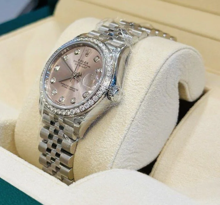 Orologio replica: Rolex Datejust 31 mm, quadrante rosa — elegante – Foto 3