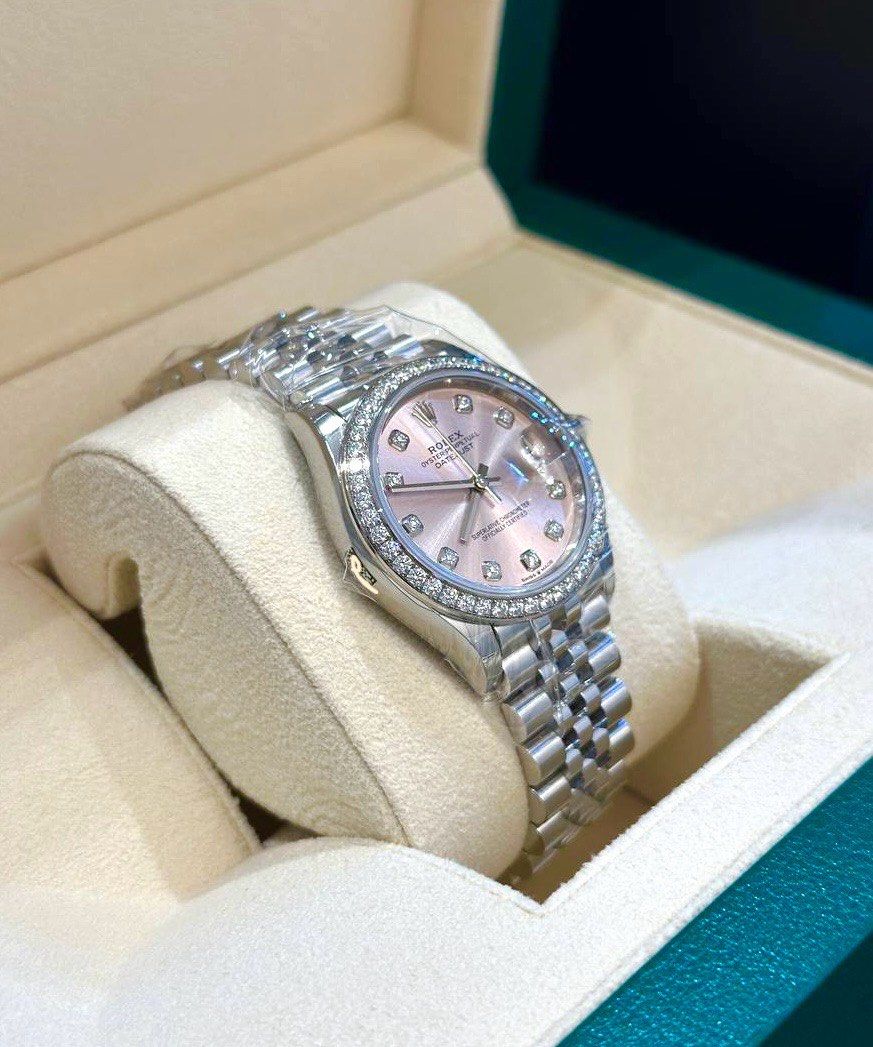 Orologio replica: Rolex Datejust 31 mm, quadrante rosa — elegante – Foto 5