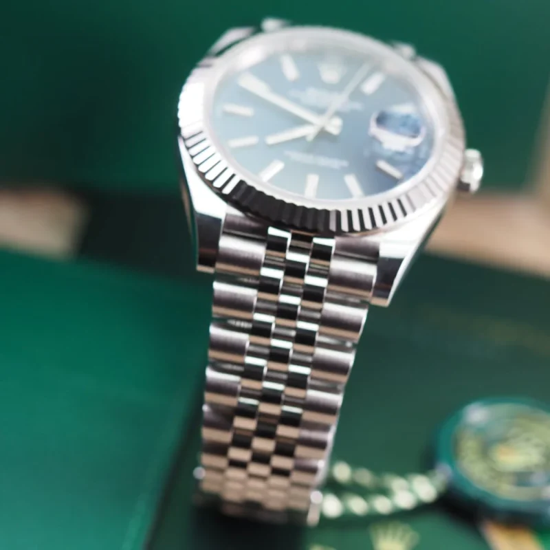 Orologio replica: Rolex Datejust 41 mm, quadrante blu — elegante – Foto 4