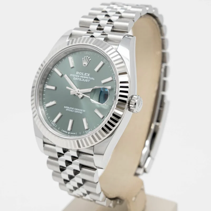 Orologio replica: Rolex Datejust 41 mm, quadrante verde — unico – Foto 3
