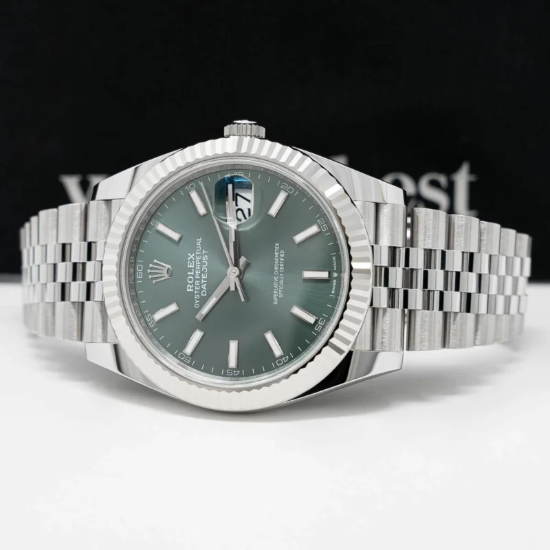 Orologio replica: Rolex Datejust 41 mm, quadrante verde — unico – Foto 4
