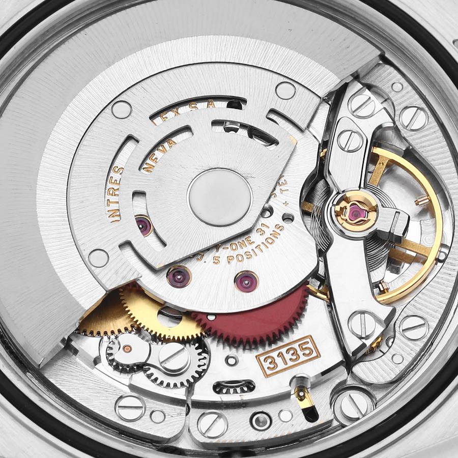 Orologio replica da uomo: Rolex Datejust, avorio, quadrante con numeri romani, acciaio e oro bianco, 16234 — magnifico – Foto 6
