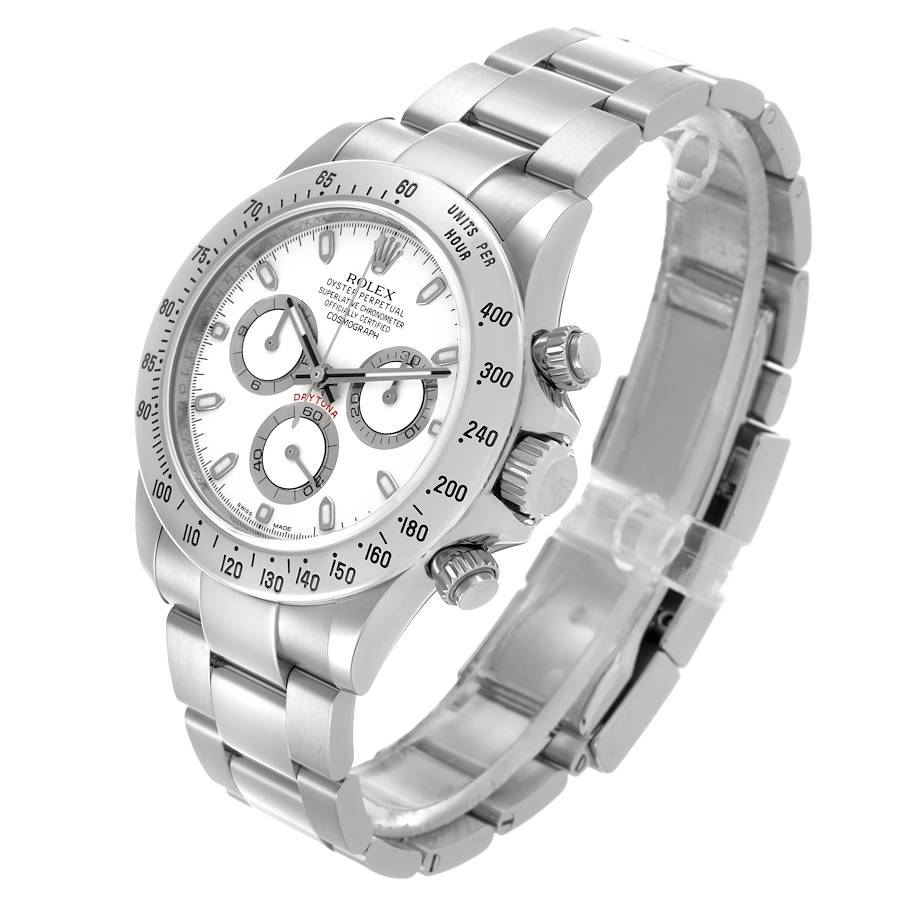 Orologio replica da uomo: Rolex Daytona Cosmograph, quadrante bianco, acciaio, 116520 — attuale – Foto 4