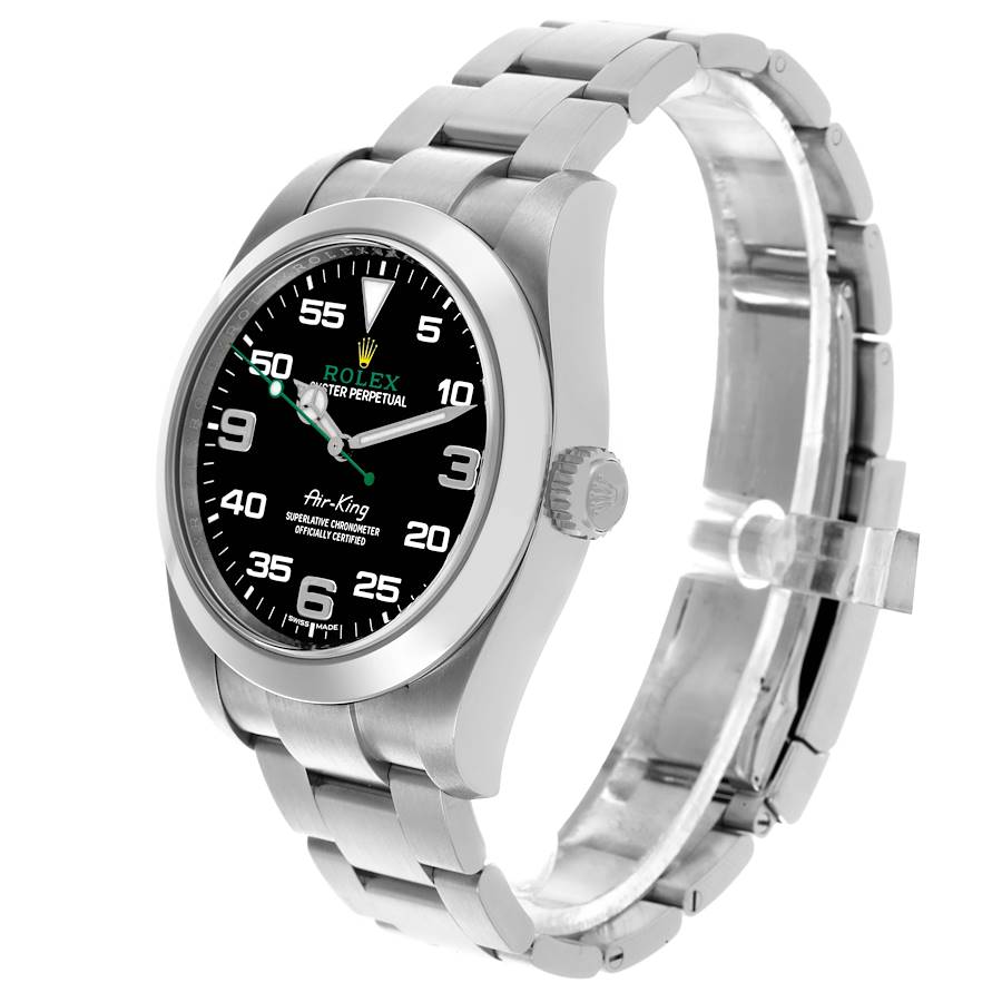 Orologio replica da uomo: Rolex Oyster Perpetual Air King, verde, lancetta, acciaio, 116900 — dall’ottimo rapporto qualità-prezzo – Foto 4