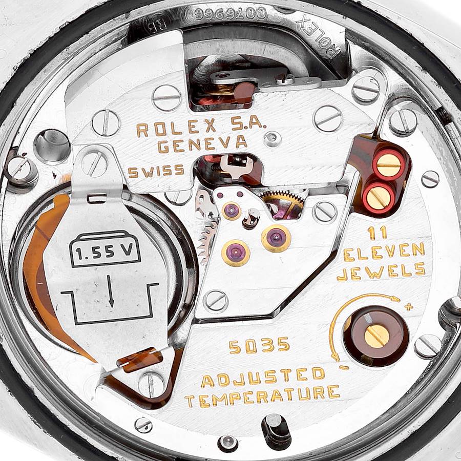 Orologio replica: Rolex Oysterquartz Datejust, acciaio e oro bianco, lunetta zigrinata, 17014 — in evidenza – Foto 6