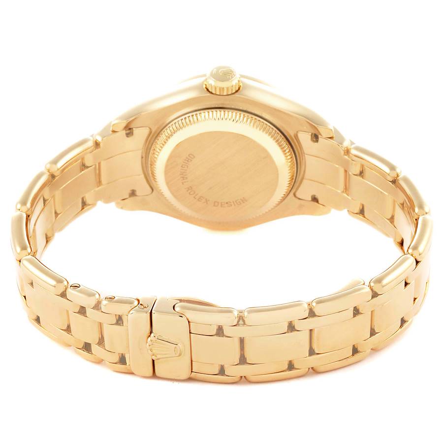 Orologio replica da donna: Rolex Pearlmaster Datejust, oro giallo, diamanti, 69298 — eccellente – Foto 6