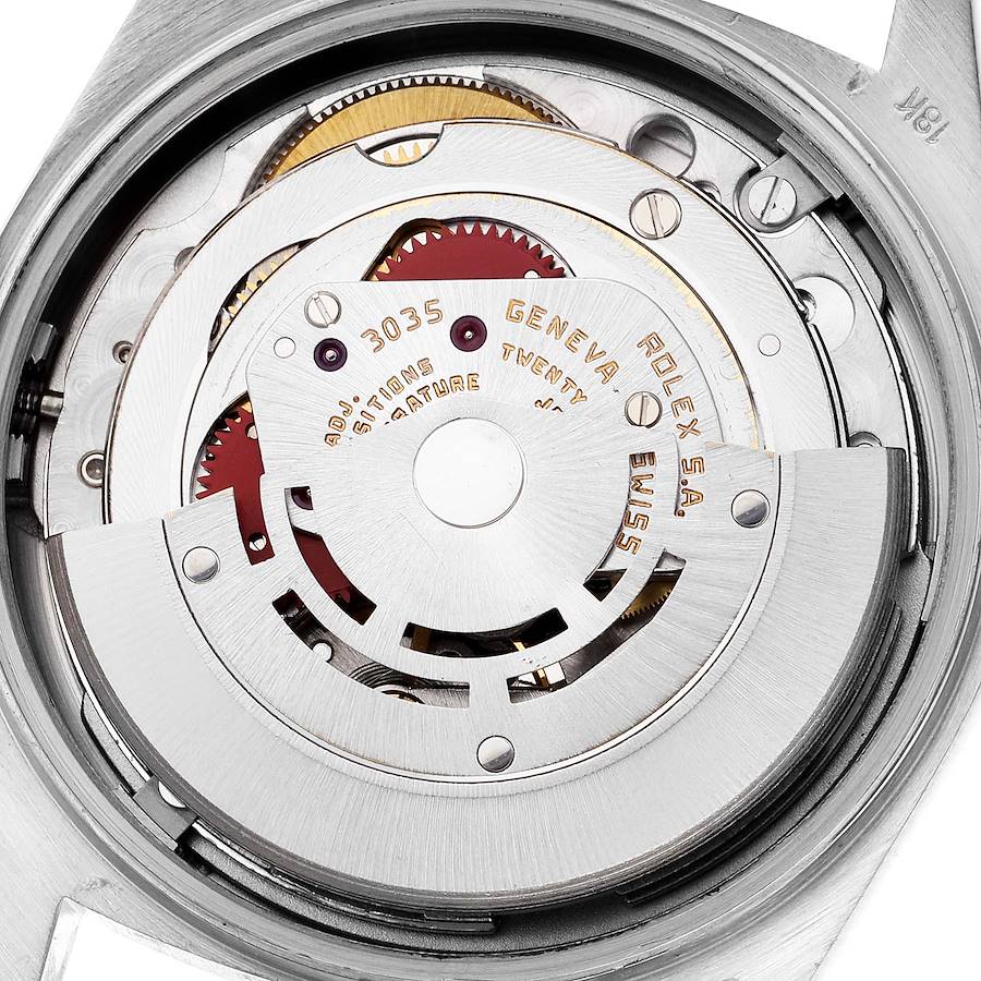 Orologio replica da uomo: Rolex President Day-Date Tridor, bianco, giallo, oro rosa, diamanti, 18039 — di lusso – Foto 6