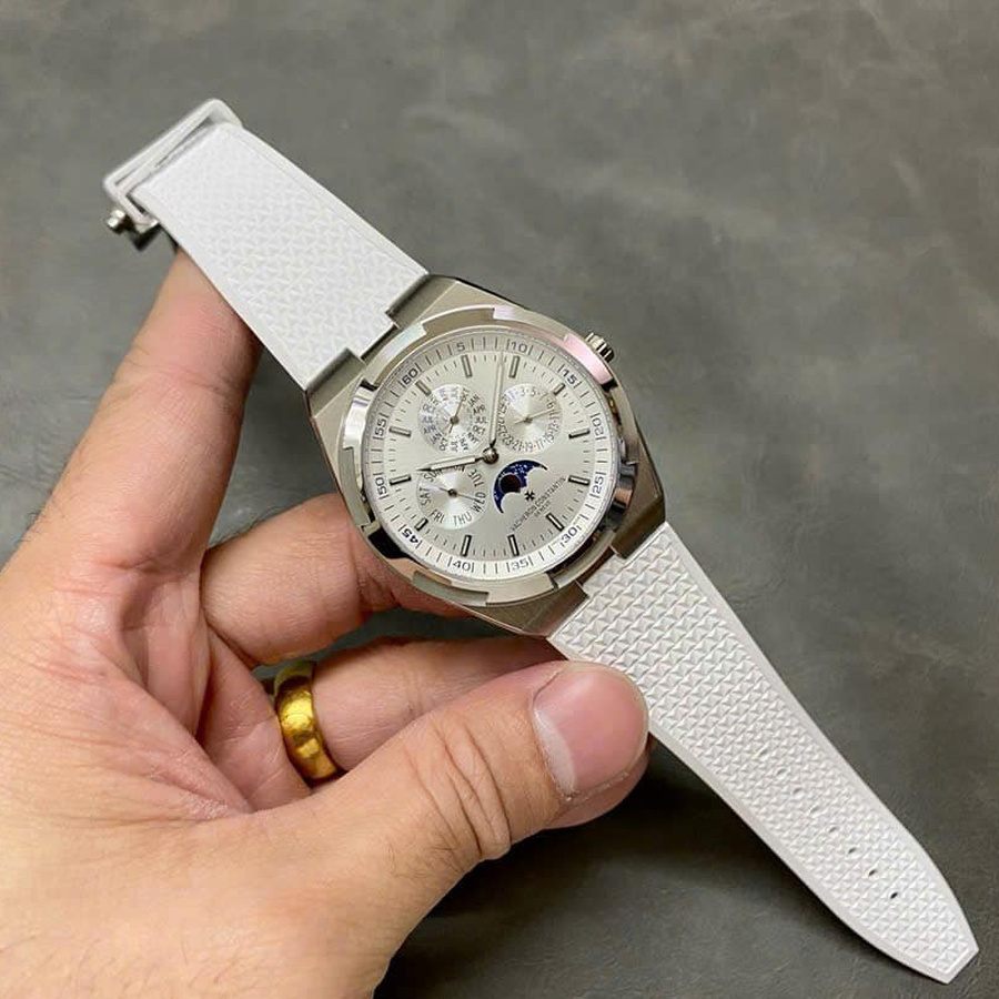 Orologio replica: Vacheron Constantin Overseas 4300V, calendario perpetuo, con, quadrante argentato, 41,5 mm — di lusso – Foto 1