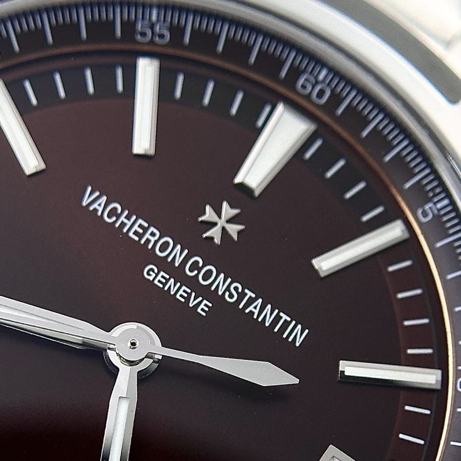 Orologio replica: Vacheron Constantin Overseas 4500V, quadrante marrone, 41 mm — raro – Foto 5